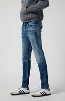 PacSun Stretch Medium Indigo Stacked Skinny Jeans