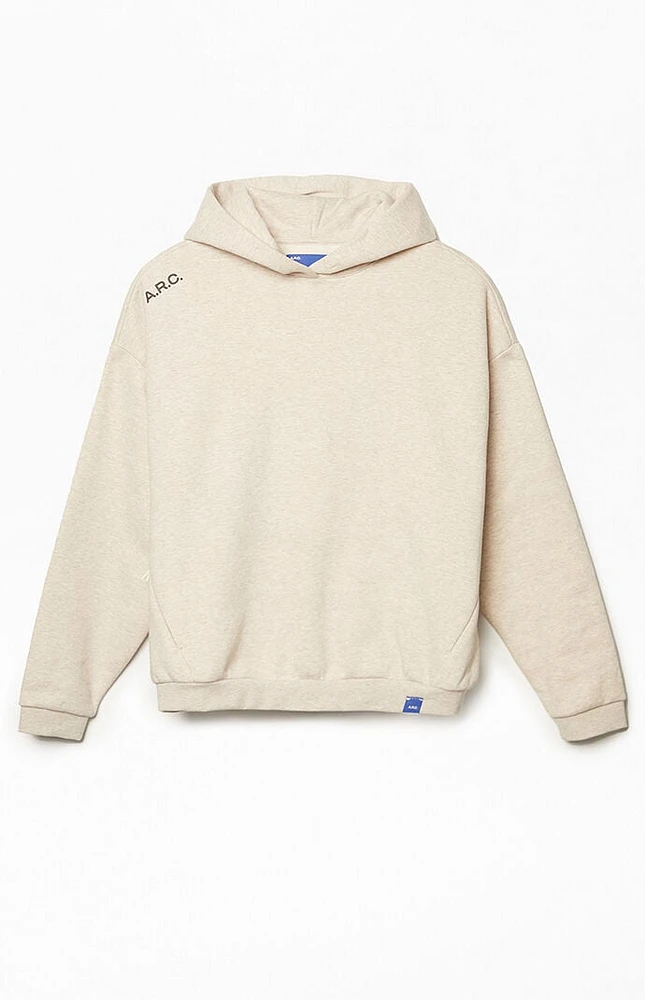 A.R.C. Oatmeal Vintage Wash Heavyweight Fleece Hoodie