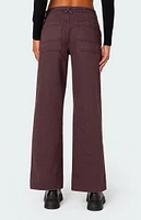 Edikted Fernanda Low Rise Straight Leg Jeans