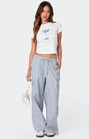 Edikted Phoenix Linen Look Cargo Pants