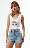 Budweiser By PacSun Hopps Vintage High Waisted Denim Shorts