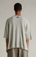 Fear of God Essentials Heather Stone Waffle Knit Short Sleeve T-Shirt