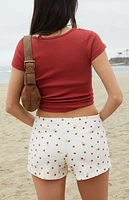 John Galt Strawberry Emery Pointelle Pajama Shorts