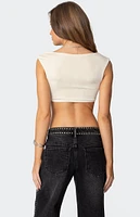 Edikted Summit Ruched Crop Top