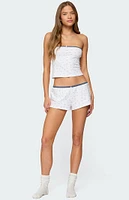 Edikted Stefi Floral Contrast Tube Top