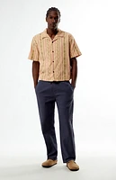 Pacsun Beck Striped Floral Oversized Camp Shirt
