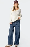 Edikted Kangaroo Pocket Oversized Knit Top