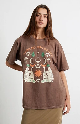 Golden Hour Look To The Stars Oversized T-Shirt