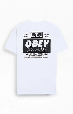 Obey Records Buy Sell Trade Heavyweight Boxy T-Shirt