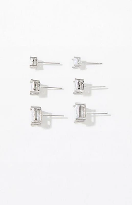 Pacsun 3 Pack Diamond Stud Earrings