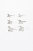 Pacsun 3 Pack Diamond Stud Earrings