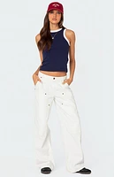 Edikted Tammy Contrast Tank Top