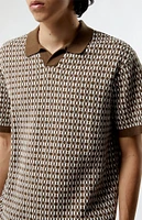 PacSun Brown Open Polo Shirt