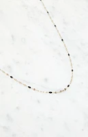 John Galt Black Beaded Chain Necklace