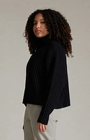 Fear of God Essentials Kids Jet Black Turtleneck Sweater