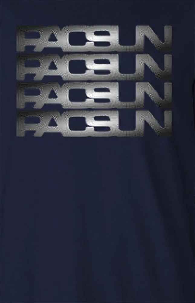 PacSun Gradient Repeat Logo Long Sleeve T-Shirt