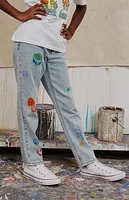 Pacsun Kids Doodle Straight Leg Jeans