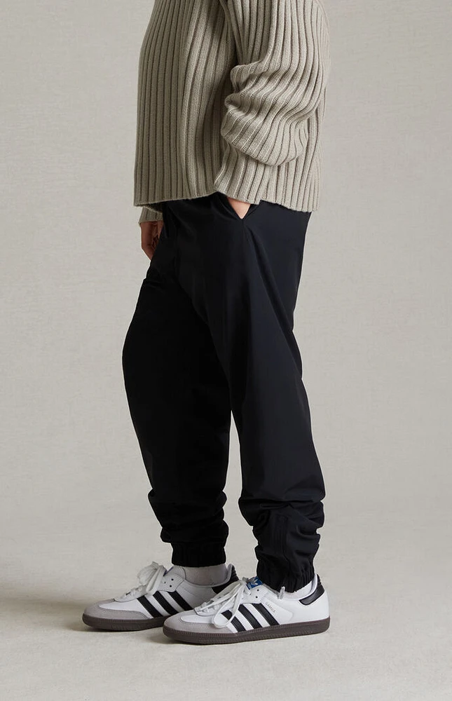 Fear of God Essentials Jet Black Nylon Track Pants