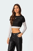 Edikted Layered Long Sleeve T-Shirt