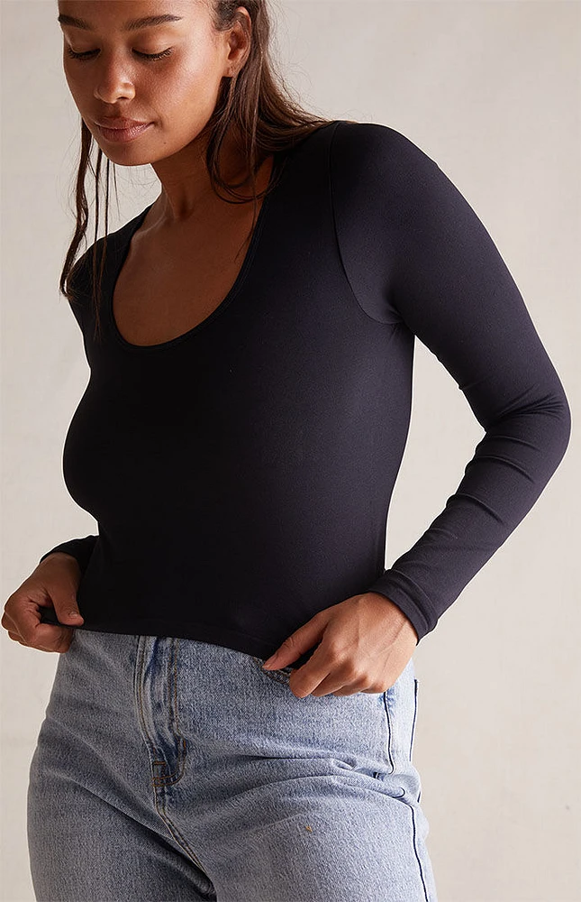 Seamless Cropped Long Sleeve T-Shirt