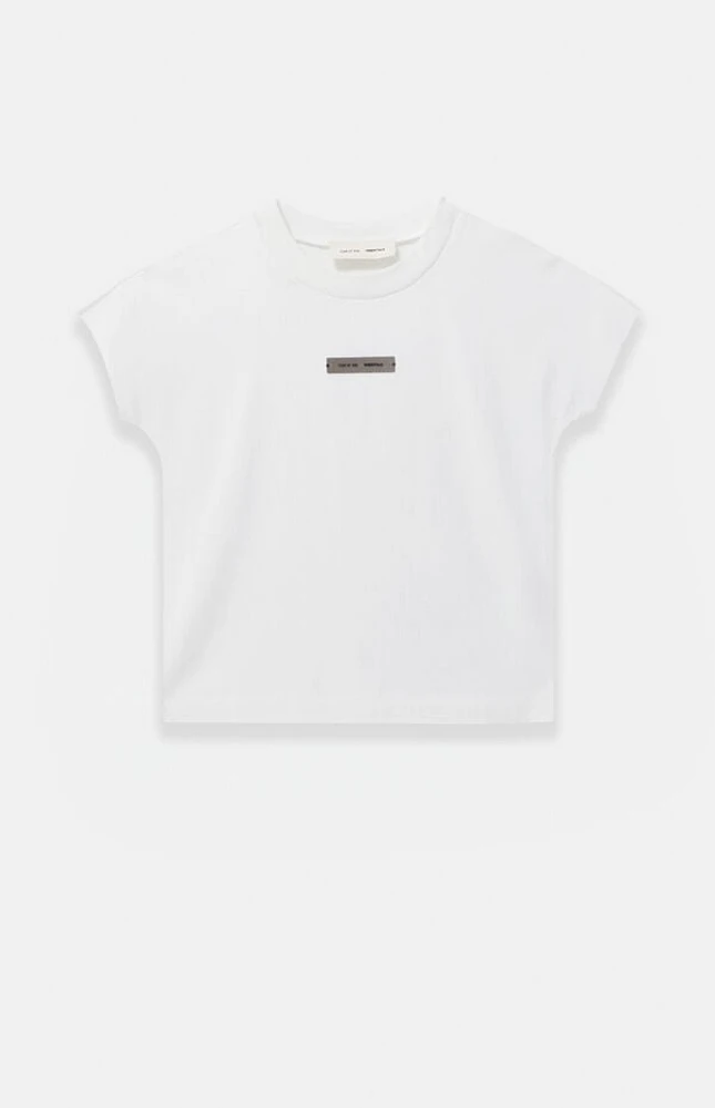 Fear of God Essentials Women's Cloud White Tri-Blend Muscle T-Shirt