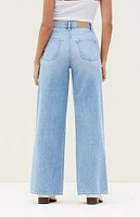 PacSun Medium Indigo Ripped Wide Leg Jeans