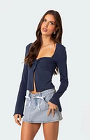 Maxine Twist Front Top