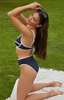 WEWOREWHAT Black High Waisted Bikini Bottom