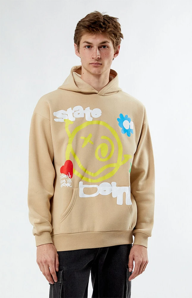 PacSun Web Of Smiles Puff Hoodie