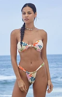 Stone Fox Multicolor Lele Bandeau Bikini Top