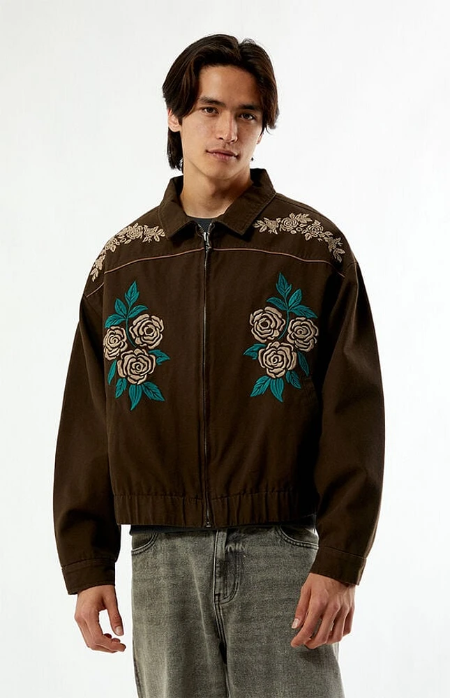 Pacsun Western Floral Embroidered Gas Jacket