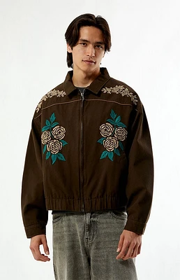 Pacsun Western Floral Embroidered Gas Jacket