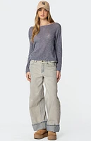 Edikted Bri Oversized Boat Neck Sweater