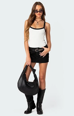 Edikted Contrast Ribbed Bodysuit