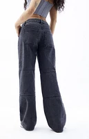 PacSun Casey Black Low Rise Seam Baggy Jeans