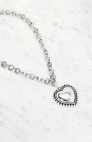 LA Hearts Chunky Heart Pendant Necklace