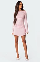 Edikted Leena Gathered Mini Dress
