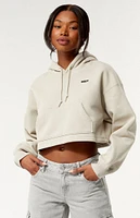 Obey Bold Logo Cropped Hoodie