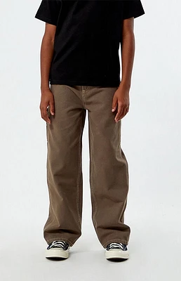 Pacsun Kids Brown Baggy Carpenter Pants