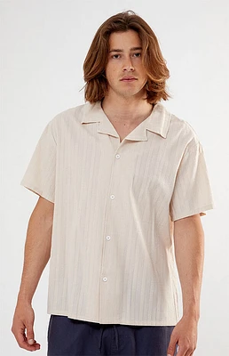 Pacsun Pointelle Texture Woven Camp Shirt