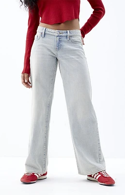 PacSun Light Indigo Tint Low Rise Girlfriend Jeans