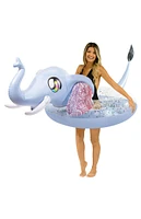 PoolCandy Inflatable 48" Jumbo Glitter Elephant Pool Tube