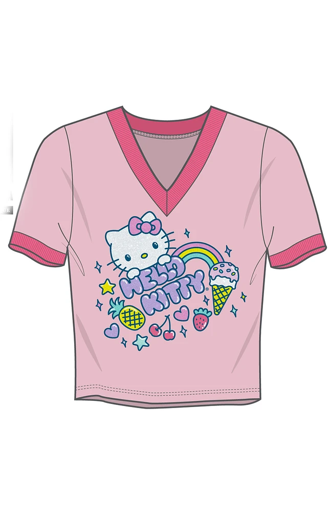 Hello Kitty Sweet Treats V-Neck T-Shirt