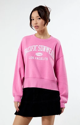 Vintage Pacific Sunwear Cropped Crew Neck Sweatshirt