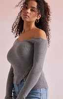 Beverly and Beck Daryn Asymmetrical Button Sweater