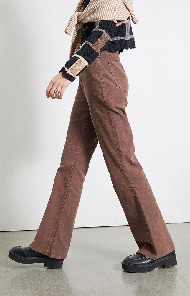 PacSun Brown Corduroy High Waisted Bootcut Jeans