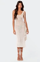 Edikted Nevea Open-Back Knitted Midi Dress