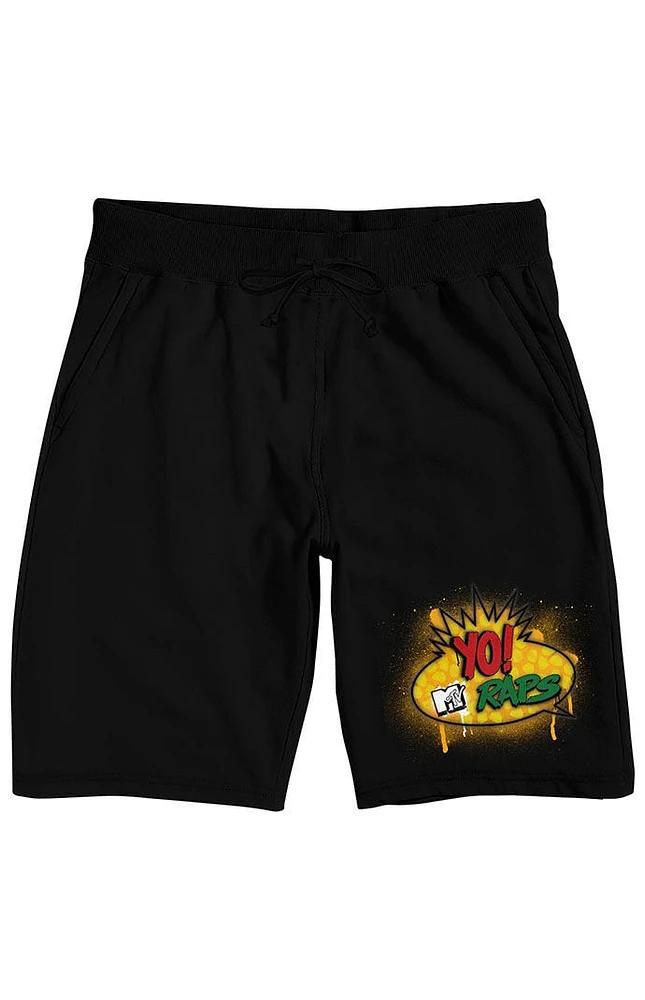 Yo MTV Raps Gold Logo Sweat Shorts