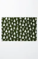 Green Trees Large Welcome Mat