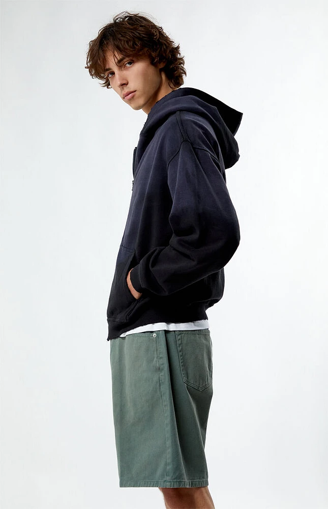 PacSun Heavyweight Spray Full Zip Hoodie